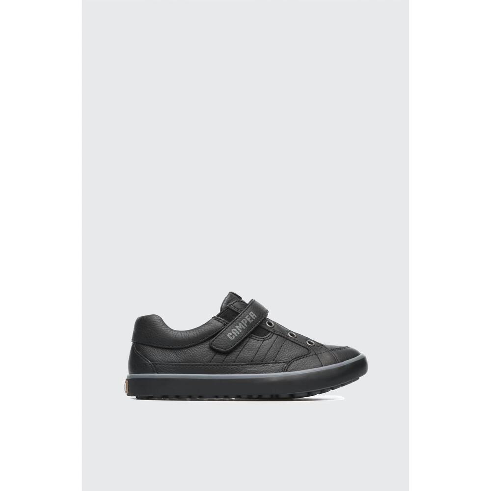 NEW CAMPER boy's pursuit leather school shoes in black